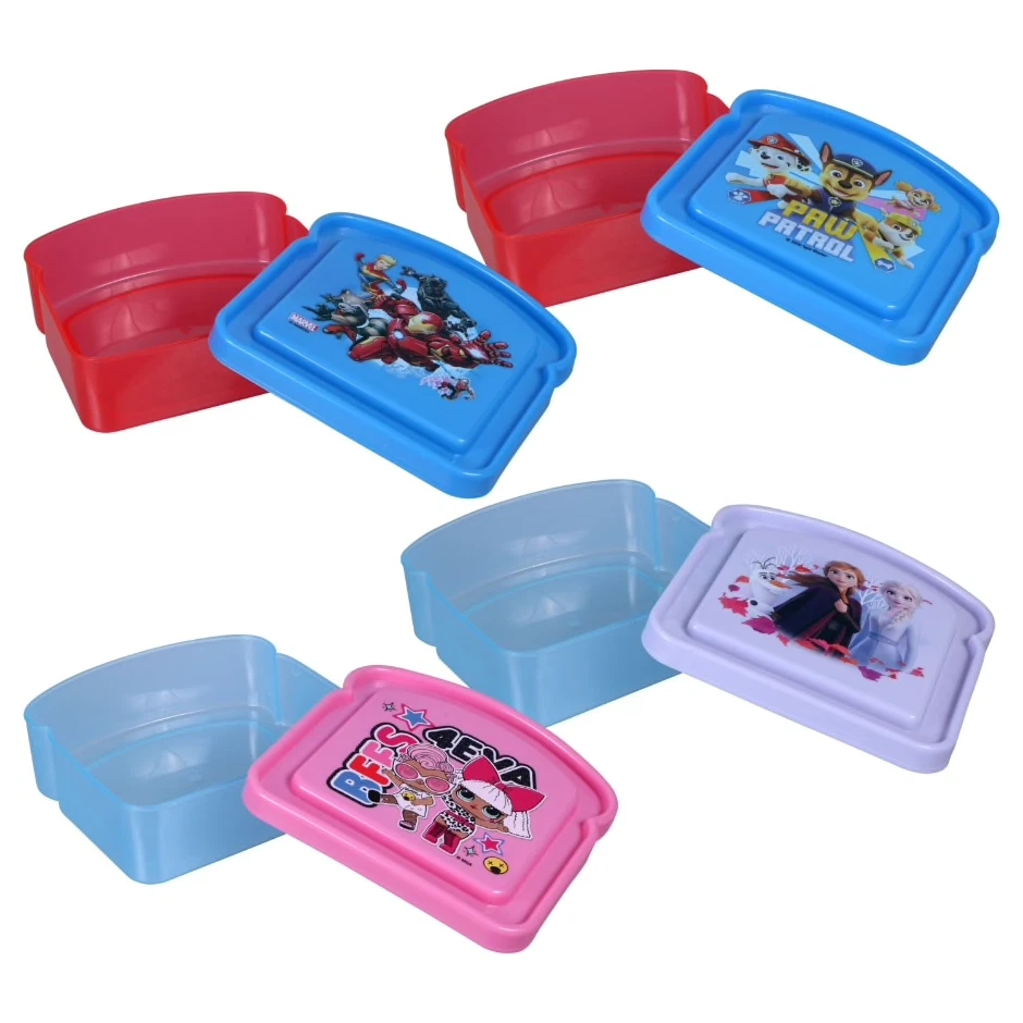 Zak Designs Character Plastic Sandwich Container for Kids