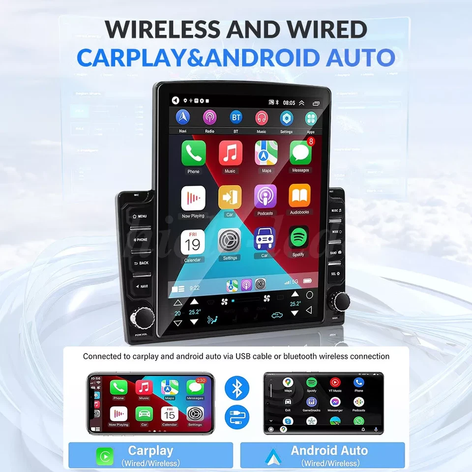 4+64GB 9.7" For Lincoln Navigator 2008-2014 Car Stereo Radio CarPlay GPS +Camera - Image 4 of 4