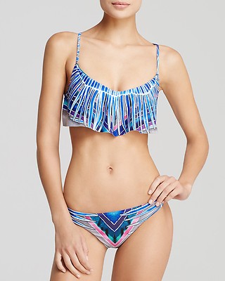 NWT $236 Sz Medium MARA HOFFMAN  RISING PALM Flutter Top & Reversible Bottom