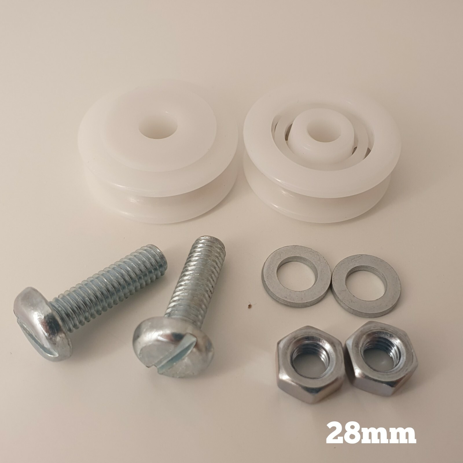 Greenhouse Door Wheels 22mm & 28mm With Nuts & Bolts Greenhouse Wheel Kit Spares eBay