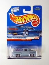 Hot Wheels '56 Ford Truck 927 First Editions 22 of 26 Blue Die-Cast Car 1999