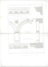 Paris Maison Rue Louis le Grand Le Sueur Architecte  4 Gravures XIXe