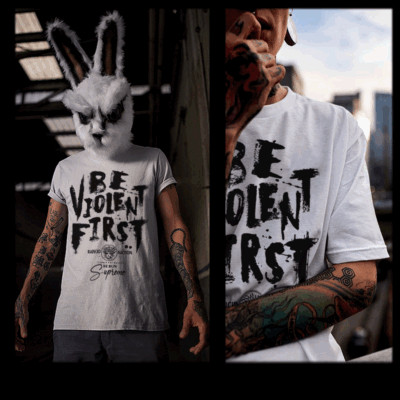 Gangster T-shirt, Mobster Hustle Dope Urban Hip Hop Thug Violent life Quote tee