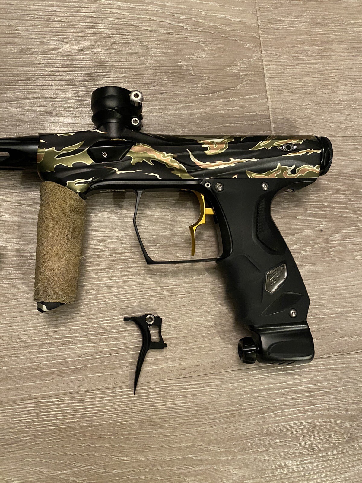 Shocker Amp Paintball Marker Tiger Stripe With Mech Frame eBay