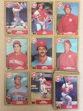 1987 Topps Cincinnati Reds Complete Team Set! Barry Larkin RC Pete Rose ++