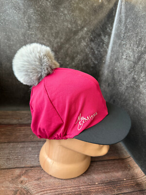 My LeMieux Pom Pom Visor Hat Red Nylon