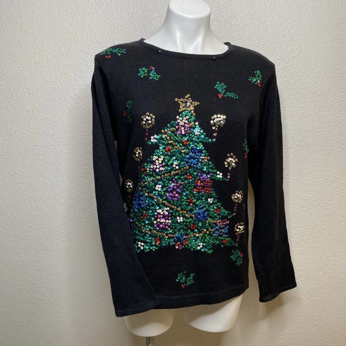 Sequin ugly christmas sweater sale