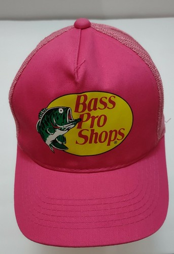 Men's Hat Cap Bass Pro Shops Pink Mesh 