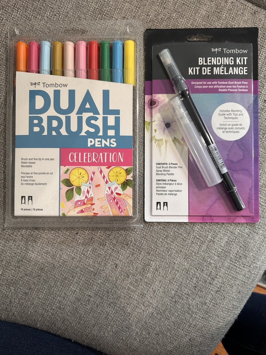 Tombow Dual Brush Pens Art Markers Brush and Fine Tip, Celebration And  Blending