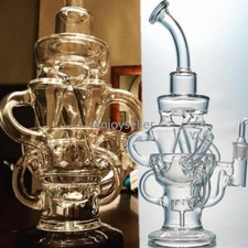 big three heart recycle rig fab egg shisha matrix Glass Water Pipe bong 11.2"