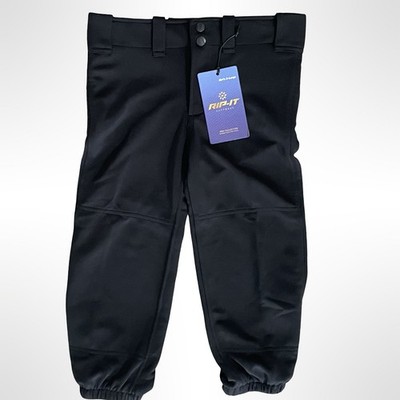 Rip-It Classic Softball  Pants Girls XL 4 Way Stretch  Pro Black NWT!