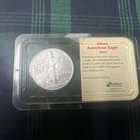 2002 1 oz Silver American Eagle (Brilliant Uncirculated) (1b).  New In Package