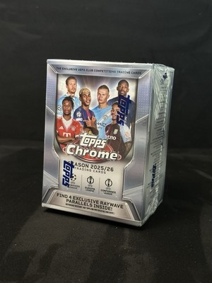 2025/26 Topps Chrome UEFA Club Competitions - Value Box - OVP - Sealed New