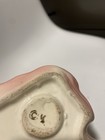 Pink White Ceramic Woman Figural Floral Glossy Mid-Century Planter C4 — photo 6