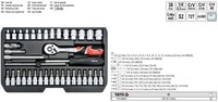 "Yato Werkzeug Satz Sortiment Werkzeugkasten Xs 1/4\" Typ2 38-Tlg YT-14471"