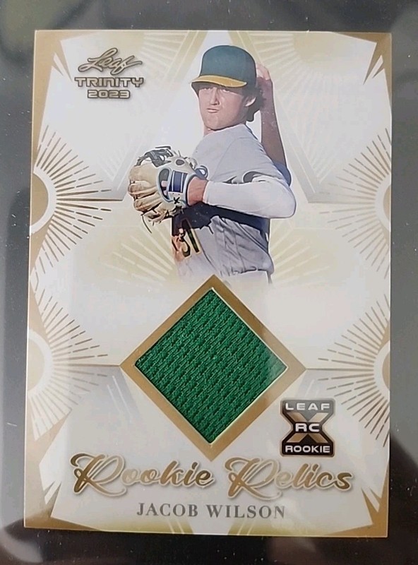 MINT 2023 Leaf Trinity Mega Box Rookie Relics Jacob Wilson #RR-25