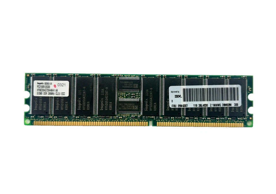 Hynix PC2100R-25330 512MB DDR 266MHz CL2.5 ECC Memory Module - Image 2 of 4