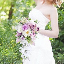 Waterfall Wedding Bouquet Bridal Hand Flower for Marriage Ceremony Proposal