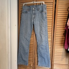 Pantalones de mezclilla Levi's 527 de pierna recta azul claro cápsula clásica Y2K para hombre