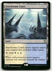 Seachrome Coast 328/356 Rare Land Commander: Bloomburrow MTG