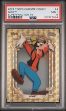 *Product Hit* 2024 Topps Chrome Disney Goofy Superfractor 1/1 PSA 9 Mickey Mouse