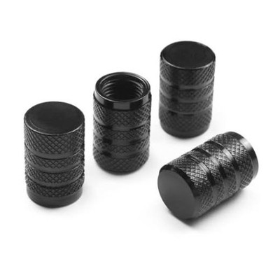 Pitlane Performance Aluminum Valve Caps (Set of 4)   Tire Valve Comfort Black