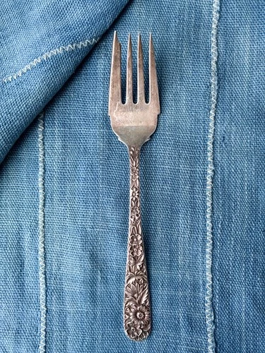 S. Kirk & Son Sterling Silver Floral Repoussé Fork - Early 20th Century