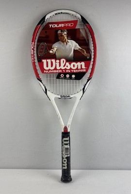 Wilson Tour Pro Tennis Racket - 4 3/8 In, Midplus, Strung, NEW, NOS