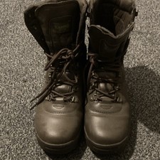 Kammo Combat Boots, Brown leather Size 8. Missing a Piece, Check Last Slide