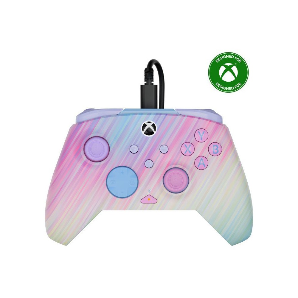 Manette filaire Turtle Beach Rematch Cotton Candy pour jouer sans latence sur Xbox One