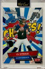 CJ STROUD 2023 Wild Card Alumination Comix RC 32/50 Rainbow Sparkles CHAMPS!