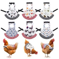 XLSXEXCL 6 Pcs Chicken Saddle for Hens, Chicken Aprons Back Protector