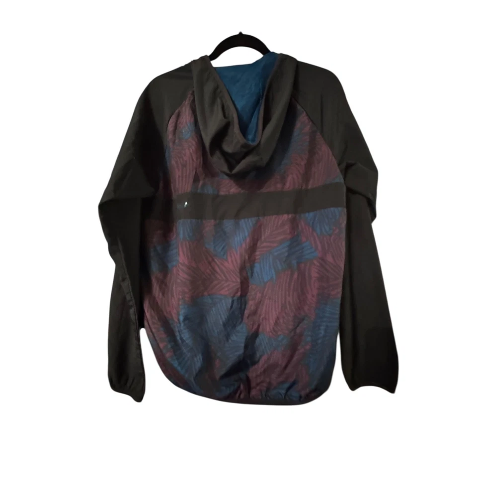 Adidas Originals тропический ладони лист печати с капюшоном ветровка куртка S - Изображение 3 из 4