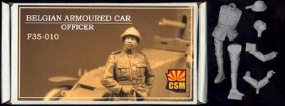 Copper State Models 1/35 BELGIAN ARMORED CAR OFFICER Resin Figure
