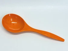 Zak Designs 10" Melamine Serving Spoon Solid Orange Molded Kitchen Accessory