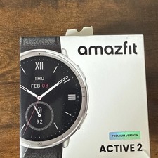 Amazfit Active 2 Premium Smartwatch 46 mm Silber Zepp OS Silikonarmband