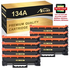 8 PK WITH CHIP W1340A Toner Cartridge for HP 134A LaserJet M209 M209dw M234sdw