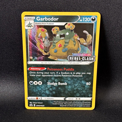 Garbodor SWSH025 - Holo Promo - Rebel Clash - Stamped