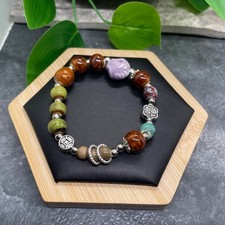 Handmade Ceramic Bead Beaded Stackable 6 Plus Stretch Bracelet New B426