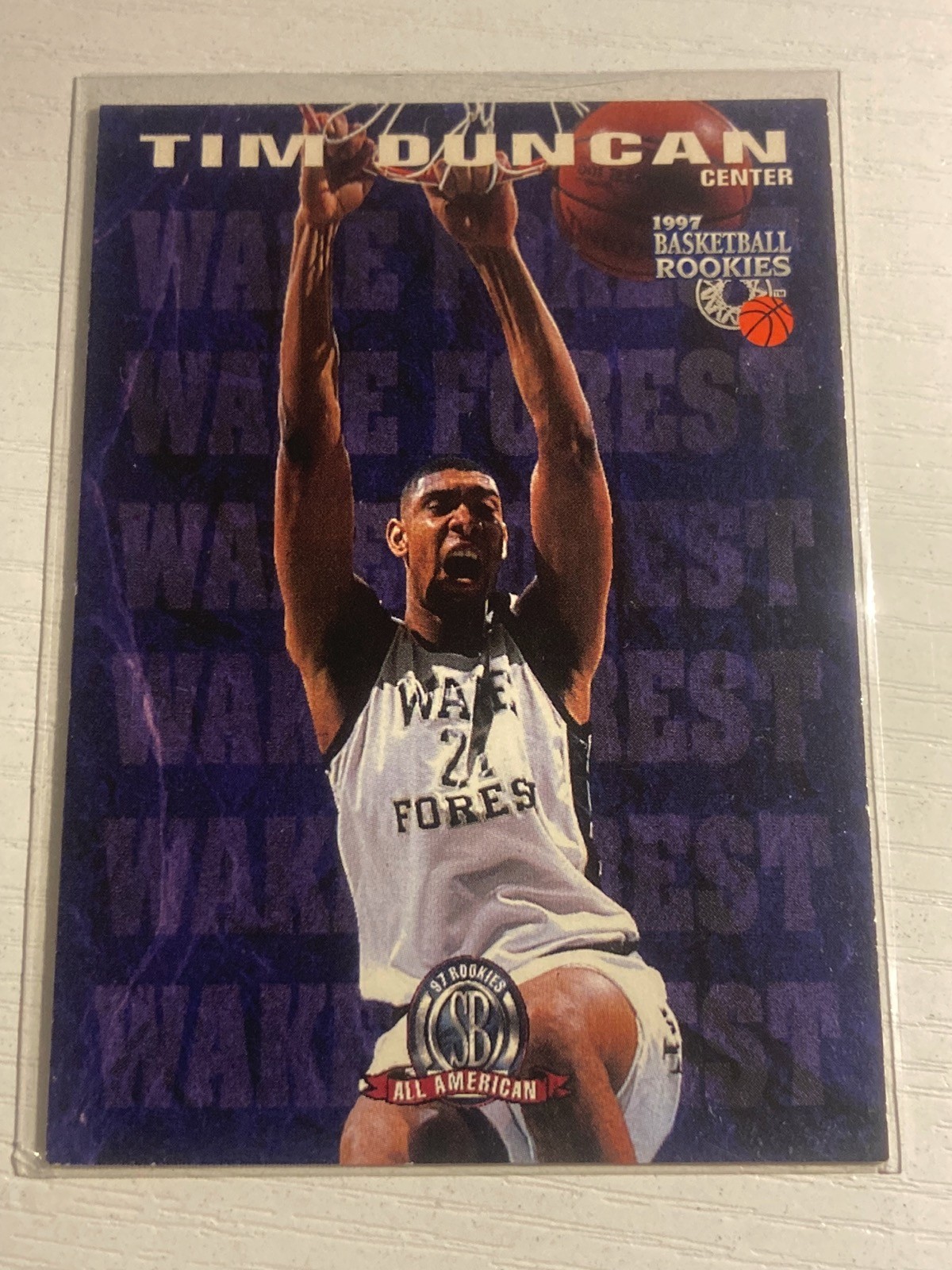 1997 Score Board Basketball Rookies Tim Duncan RC 62