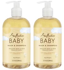 SHEA MOISTURE Raw Shea Chamomile Argan Oil Baby Wash Shampoo 13 oz 2 Pack