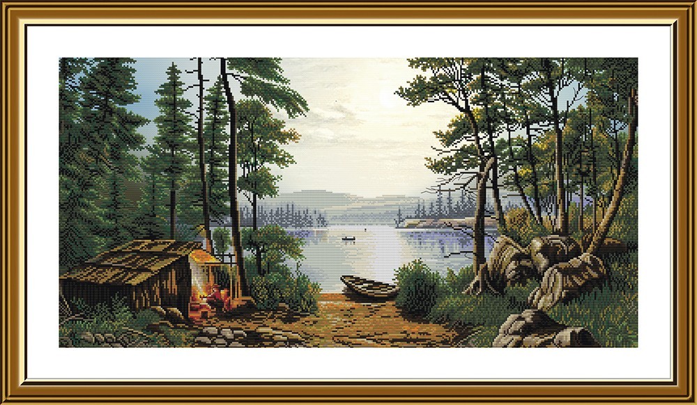 Creative Сross Stitch Embroidery Kit "Near the lake" Nova Sloboda