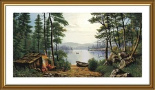 Creative Сross Stitch Embroidery Kit "Near the lake" Nova Sloboda