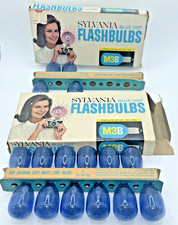 Vintage Sylvania Blue Dot Flashbulbs M3B Lot w/ Boxes Untested 16 Bulbs