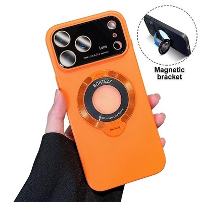For iPhone 17Pro Max 16 15 14 13 12 Mag Safe Magnetic Lens Shockproof Stand Case