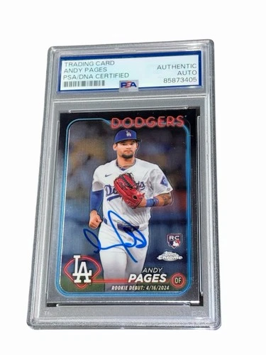Andy Pages Topps Chrome Andy Pages Auto