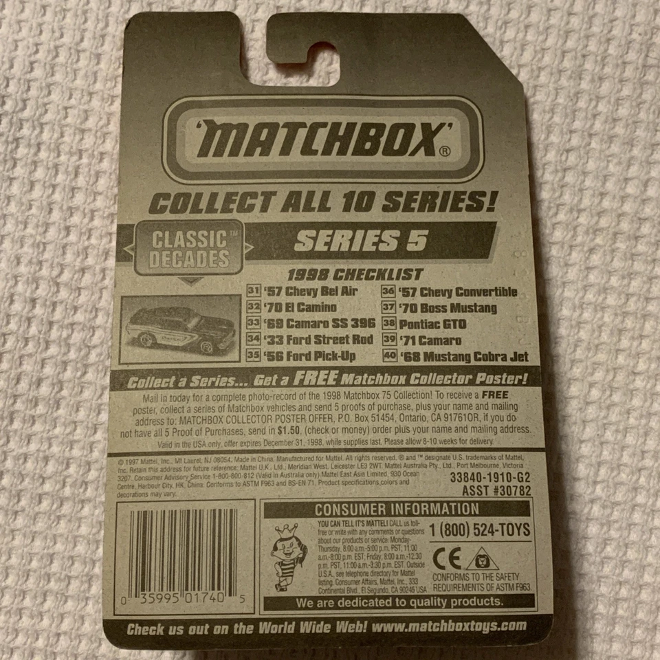 Lot of 4 MATCHBOX Mustang Cars ‘68,’70,Mach III, And Cobra New In Clear Pack - Image 4 of 4