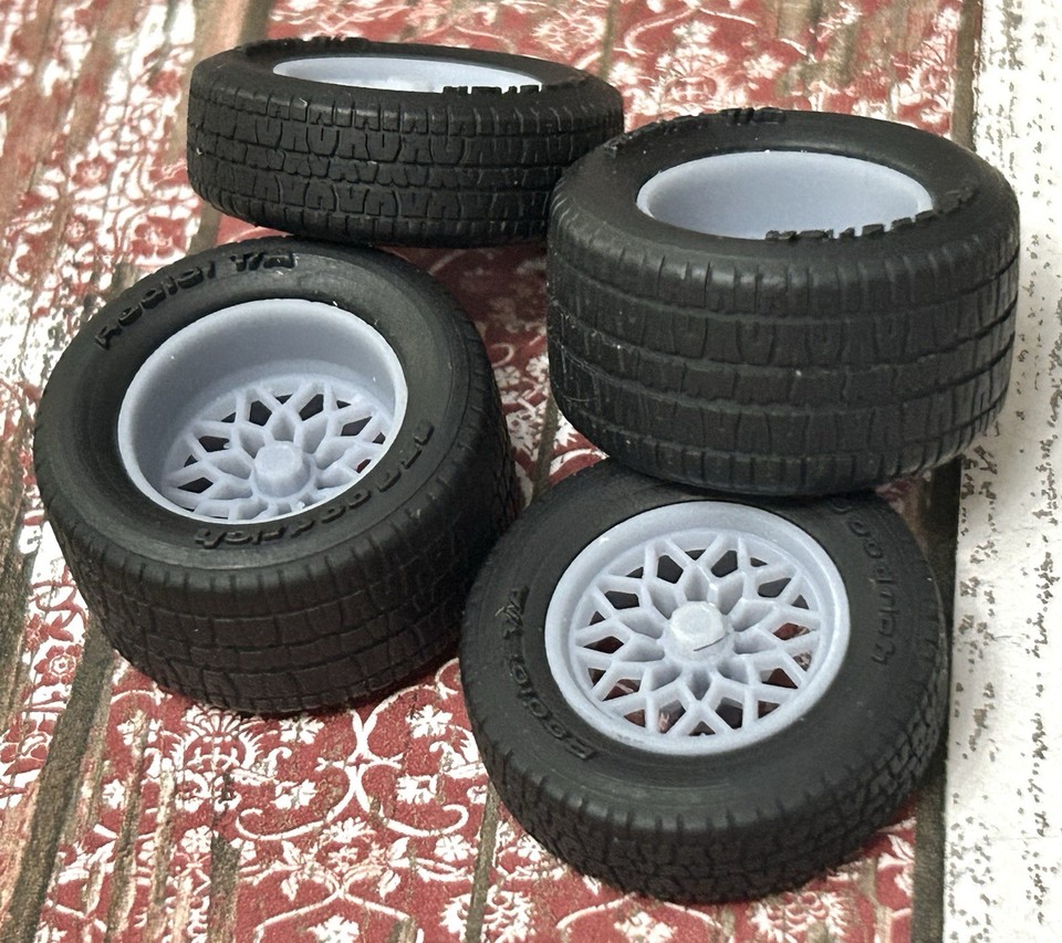 1/24 Scale: 15-inch “Trans Am Snowflake” Resin Wheels W/ Wide Rear ...