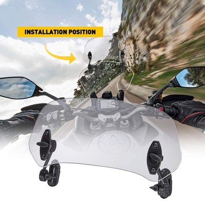 Kuuleyn Motorbike Winddeflector, Universele Luchtstroom Verstelbare