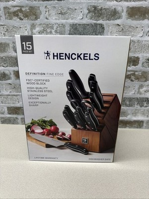 Henckels Definition Fine Edge Knife & Block Set, 15pc